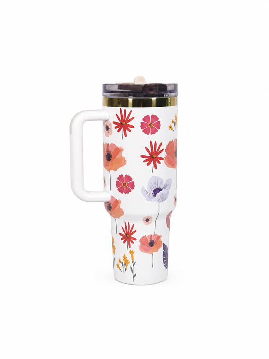 Aura NK Floral Tumbler – 40 oz- 1,18 L