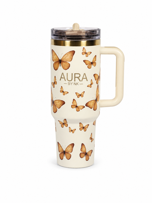 Aura NK Butterfly Tumbler – 40 oz- 1,18 L