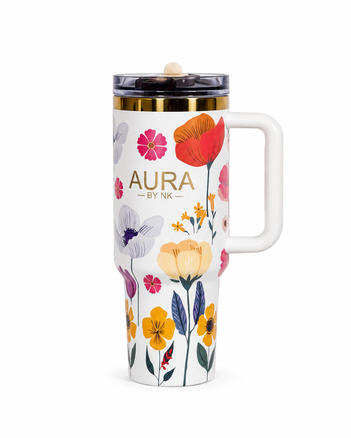 Aura NK Floral Tumbler – 40 oz- 1,18 L
